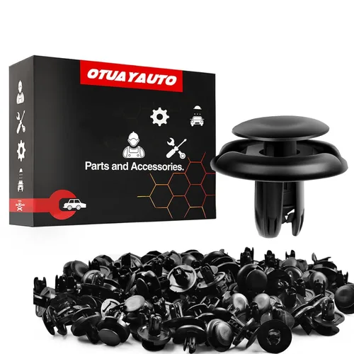 Vista 8 de OTUAYAUTO 10184895 140 clips de retención de remaches de plástico para puerta de parachoques de guardabarros de repuesto para Jeep Wrangler 07-20