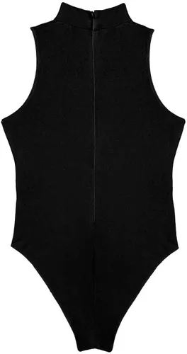 Vista 7 de YiZYiF Traje de baño básico sin mangas con cuello alto para mujer