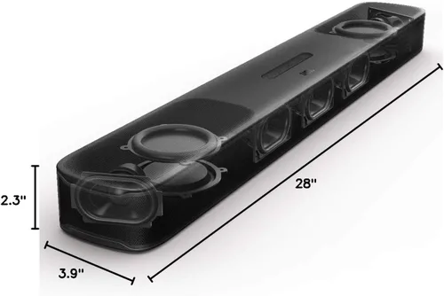Vista 6 de JBL BAR5.0 Barra de sonido de 5 canales Multibeam con Dolby Atmos Virtual Gris, Negro