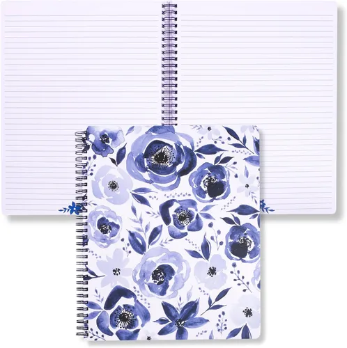 Vista 16 de Steel Mill & Co - Lindo cuaderno de espiral grande con rayas universitarias, 11 x 9.5 pulgadas con tapa dura duradera y 160 páginas forradas, puntos