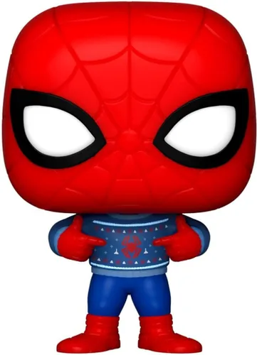 Vista 4 de Funko Pocket Pop! & Tee Marvel-Holiday Spiderman - Spider-Man - S - (S) - Marvel Comics - Camiseta - Ropa con minifigura de vinilo coleccionable