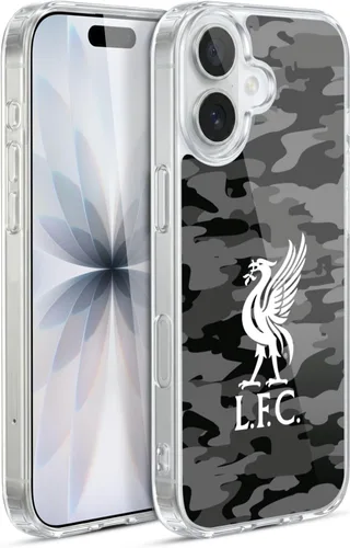 Vista 272 de Head Case Designs Funda de gel con licencia oficial del Liverpool Football Club Away Colourways Crest Camou [protección de grado militar] compatible