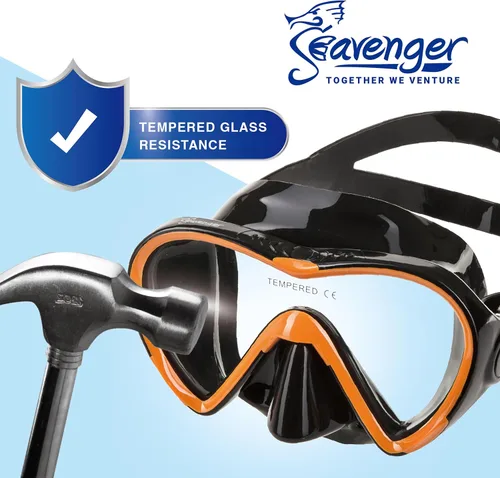 Vista 2 de Seavenger Conjunto de Snorkel Aviator con Bolsa de Equipo
