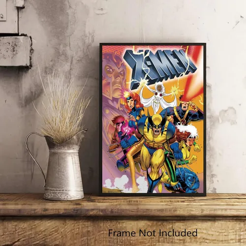 Vista 6 de Christ-EZ Anime Cartoons X-Men The Animated Series - Póster de pared para decoración del hogar, póster mate, sin marco, regalo de 11 x 17 pulgadas