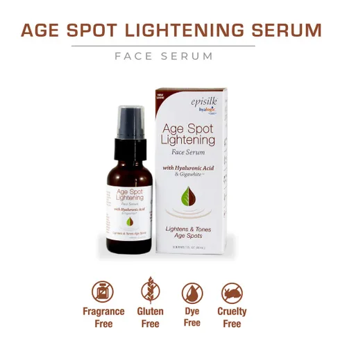 Vista 8 de Suero facial Age Spot - Corrector de manchas oscuras enriquecido con ácido hialurónico y Gigawhite - Suero iluminador Episilk para aclarar