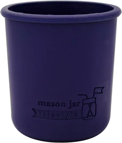 Vista 11 de Mason Jar Lifestyle Fundas de silicona de media pinta de boca regular de 8 onzas para proteger la pelota, Kerr, tarros de conservas acolchados