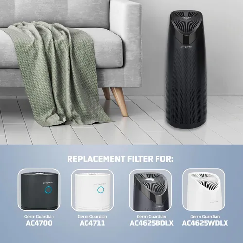 Vista 2 de GermGuardian Filtro M HEPA Pure - Filtro de repuesto para purificador de aire, elimina el 99.97% de contaminantes, humo de incendios forestales