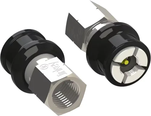 Vista 2 de JINKEY Mandril de Aire con Bloqueo para Válvula Schrader, 1/4" FNPT de Latón Resistente con Flujo Cerrado Recto Mandril de Neumático con Bloqueo