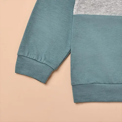 Vista 49 de Ropa de otoño e invierno para bebé, trajes de niño pequeño, sudadera de manga larga, sudadera de retazos y pantalones, 2 piezas, 12 meses a 5 años