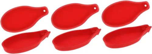 Vista 11 de Cabilock 2 soportes de silicona para cucharas y almohadillas de almacenamiento de utensilios de cocina para estufa, sin diseño, ideal para cuchara