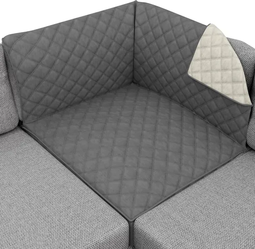 Vista 169 de Sofa Shield - Funda para sofá Loveseat con correa patentada, protector de cojín, funda reversible diseñada en EE. UU. resistente a manchas