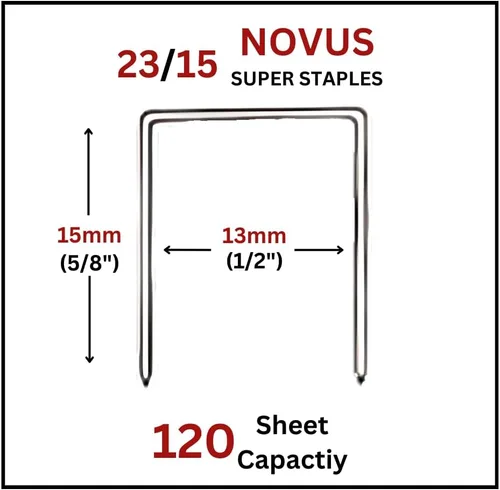 Vista 2 de Novus Super Staples 23/15 (caja de 1000)