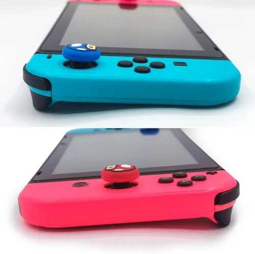 Vista 6 de FPS Thumb Grips Set for Nintendo SwitchOLEDLite,for Nintendo Switch Joystick Caps,Silicone Analog Stick Caps for Switch Joycon,Assist Motion