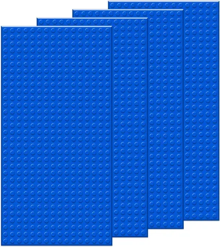 Vista 15 de EKIND 2 placas base clásicas de 5 x 10 pulgadas, compatibles con ladrillos de juguete de las principales marcas, fomenta la lógica y la creatividad
