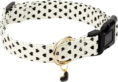 Vista 11 de Collar de algodón para perro, suave y lindo con diseño estampado de limón para hembras, hembras, machos, collar de mascota con hebilla ajustable