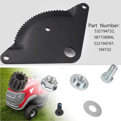 Vista 3 de 532194732 Kit de reconstrucción de engranajes de dirección con hardware compatible con Craftsman, AYP, Poulan, Weedeater cortacésped, sustituye a