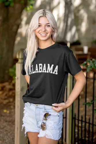 Vista 17 de Alabama Athletic Student Vacation Souvenir Graphic T Shirt hombres o mujeres