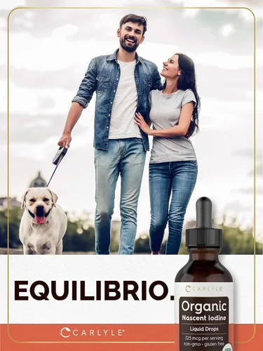Vista 6 de Carlyle - Gotas líquidas orgánicas de yodo nasal, 2 onzas líquidas, suplemento vegano, sin OMG, sin gluten