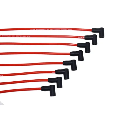 Vista 3 de A-Team Performance Juego de cables de bujía de silicona – Botas de silicona negras de 90 grados – Cables compatibles con Chevy y GMC Vortec
