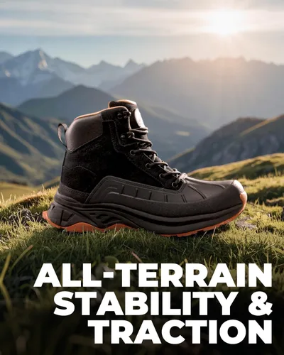 Vista 8 de NORTIV 8 Botas de senderismo impermeables para mujer, botas de senderismo al aire libre para senderismo