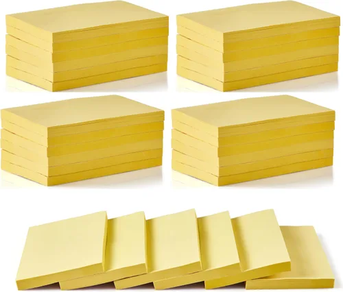 Vista 10 de 480 hojas 7,6 x 12,7 cm Notas adhesivas grandes, 6 blocs surtidos de notas autoadhesivas para cuaderno, oficina, escuela y hogar, 80 hojas/bloc