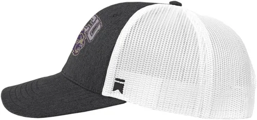Vista 3 de Campus Lab Gorra de camionero ajustable con logotipo del equipo colegial, unisex, para hombres y mujeres Athletic Heather