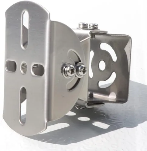 Vista 5 de Adaptador universal de acero de 2 capas para montaje en poste de pared, soporte universal de 3 ejes, adaptador de extensión de base de metal sólido
