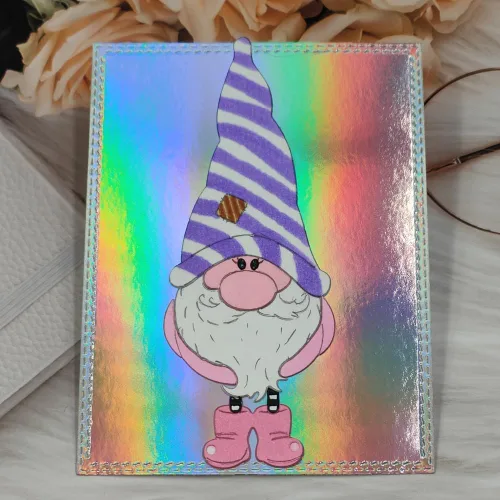 Vista 8 de Plantillas de plantillas de metal para decoración de tarjetas y álbumes de recortes, 2 unidades de gnomos de Navidad 2 enanos