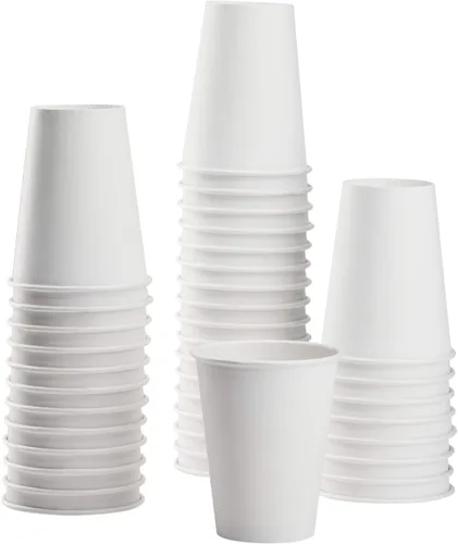 Vista 33 de Karat Taza de papel para café expreso de 4 oz, 1000 unidades, taza desechable para enjuague bucal, para bebidas calientes y frías, blanca (C-K504W)