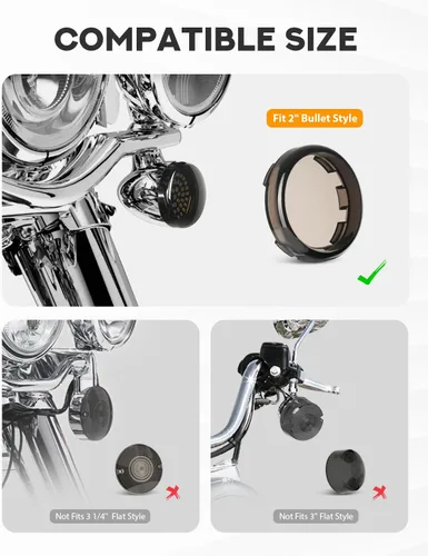 Vista 6 de PBYMT 1157 - Luz LED de intermitente compatible con Harley Softail Touring 1986 - 2020