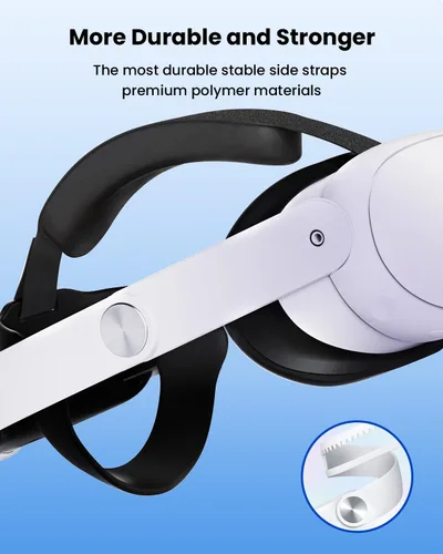 Vista 7 de Battery Head Strap for Meta Quest 3 CIYOYO 10000mAh VR Battery Strap Compatible with Meta Quest 3, Adjustable Design Elite Strap Extended 6 Hrs of