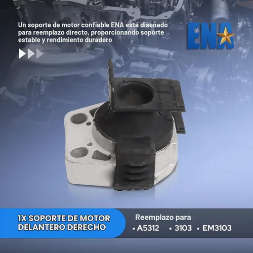 Vista 3 de ENA Juego de 4 soportes de motor y trans. Compatible con Mazda 3 5 2004 2005 2006 2007 2008 2009 2010 3 2.0L 2.3L sin Turbo transmisión automática