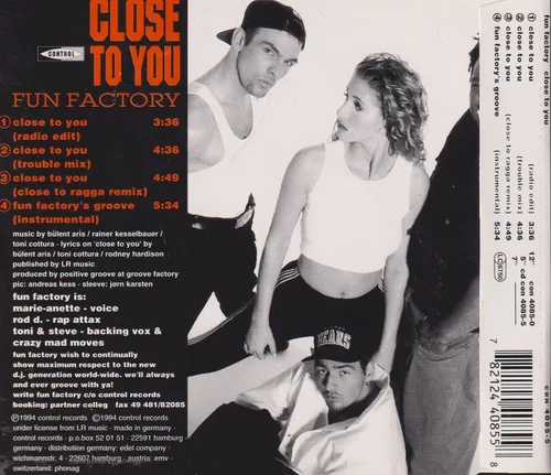 Vista 2 de Close to you/Fun Factory's groove [Single-CD]