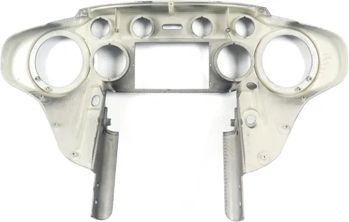 Vista 4 de Carenado interior con doble DIN GPS estéreo para Harley-Davidson Touring FLH 1996-2013-Efecto fibra de carbono