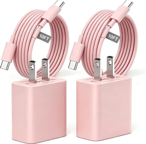 Vista 13 de Matsusho Cargador para iPhone 17, 16, 15, carga rápida, 10 pies, paquete de 2 cargadores de pared USB C de 20 W con cable de carga tipo C de 10 pies