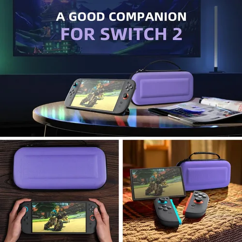 Vista 57 de TiMOVO Carrying Case for Nintendo Switch 2 (2025), Large Capacity Protective Hard Shell Portable Travel Case Pouch for Switch 2, with 10 Game Card
