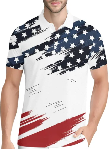 Vista 23 de PAGYMO Camisetas de golf divertidas para hombre, diseño de impresión loca Aop-polo-06361