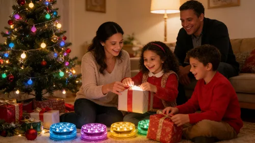 Vista 9 de LOFTEK Luces LED sumergibles con control remoto, 13 luces LED de piscina para piscinas enterradas y sobre el suelo con imanes y ventosas, 16 luces