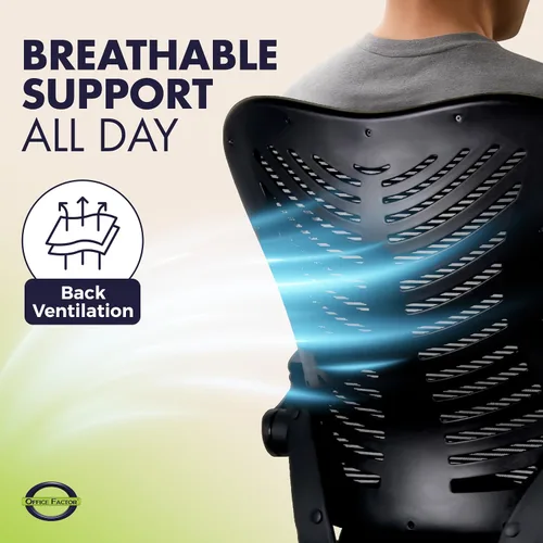 Vista 7 de Silla ergonómica de 300 libras para dibujar, silla de oficina alta, silla de escritorio para estar de pie, con reposabrazos abatibles, asiento