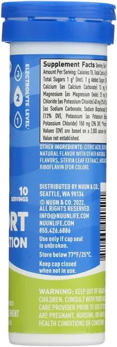 Vista 4 de Nuun Activo: Tabletas de bebida mejorada con electrolitos de limón+lima (paquete de 6 comprimidos de 10 comprimidos)6