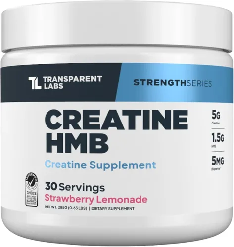 Vista 10 de Transparent Labs Creatine HMB - Monohidrato de creatina en polvo con HMB para crecimiento muscular, mayor fuerza, mayor producción de energía