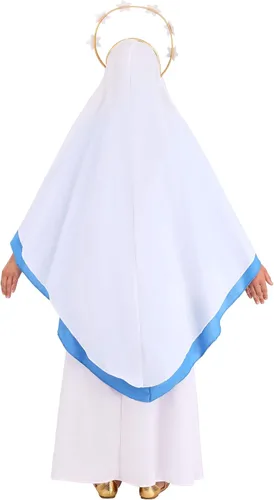 Vista 2 de Disfraz prémium de Nativity Mary para niña Vestido clásico bíblico
