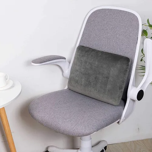 Vista 6 de Almohada rectangular de viaje de espuma viscoelástica de 15.4 x 11.0 x 3.5 in, cojín suave de rebote lento para cabeza y cuello con funda extraíble