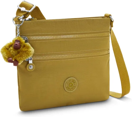 Vista 4 de Kipling Abner - Correa cruzada ajustable para mujer bolsillo interno con cremallera bolsa pequeña de nailon arrugado