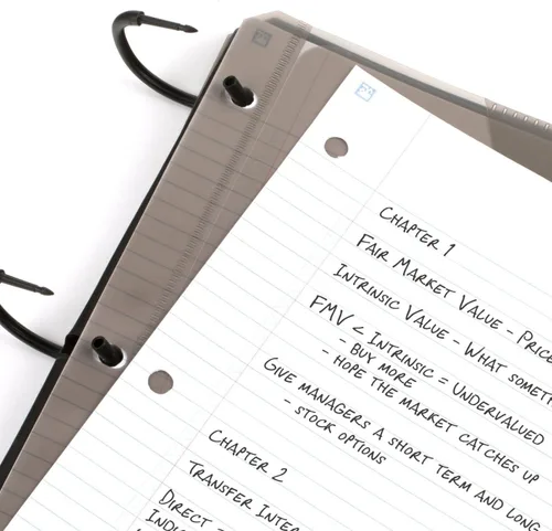 Vista 4 de Five Star Cuaderno recargable Flex + aplicación de estudio, carpeta de 1 pulgada con cubierta personalizable, cuaderno con rayas universitarias