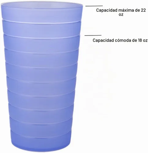 Vista 7 de AOYITE Juego de 12 vasos reutilizables de plástico de 22 onzas, sin BPA Color del arco iris