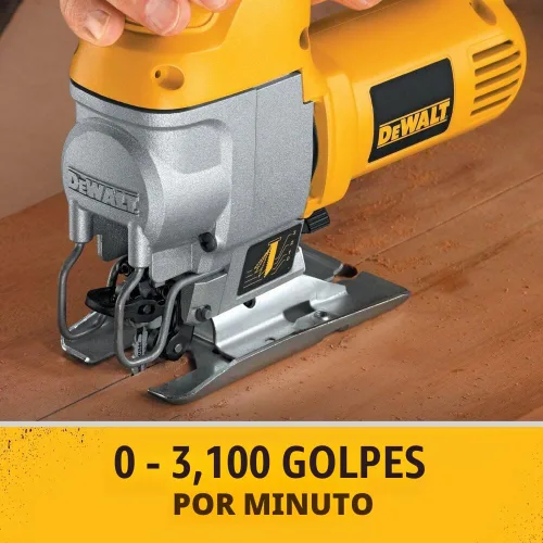 Vista 3 de DEWALT Sierra de calar, mango superior, 5.5 amperios, con cable (DW317K), color amarillo