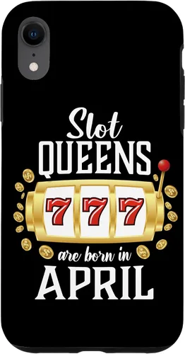 Vista 24 de Slot Queens Are Born In April Casino Women's Birthday Case for iPhone 16