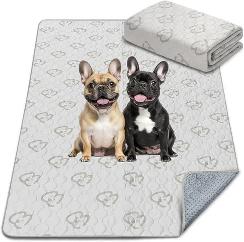 Vista 20 de FXW Almohadillas lavables para orina para perros, almohadillas para cachorros con súper absorbentes, diseñadas específicamente para jaulas de 24