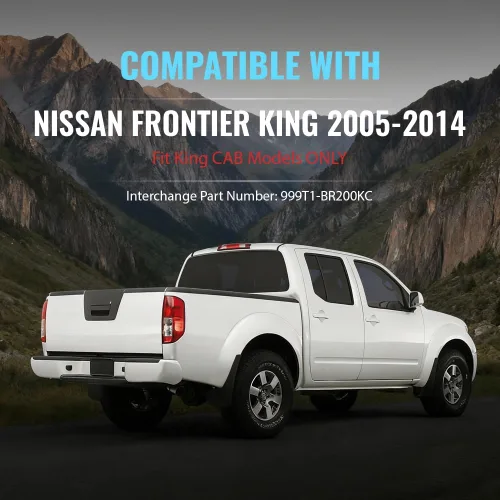 Vista 2 de CROSSDESIGN Kit de tapas de riel de cama para portón trasero compatible con Nissan Frontier 2005 2006 2007 2008 2009 2010 2011 2012 2013 2014